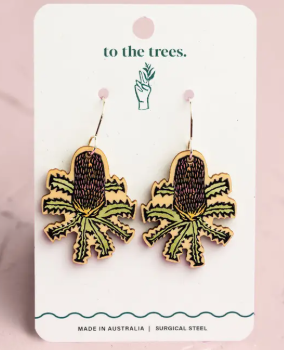 Earring: Banksia Seratta Small Dangles