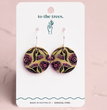 Earring: Eucalyptus Blossom Pink Studs