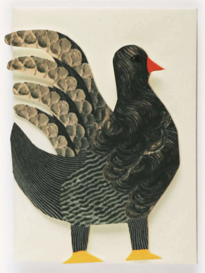 Chicken Concertina Card